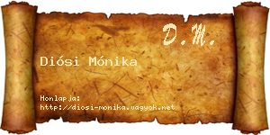 Diósi Mónika névjegykártya